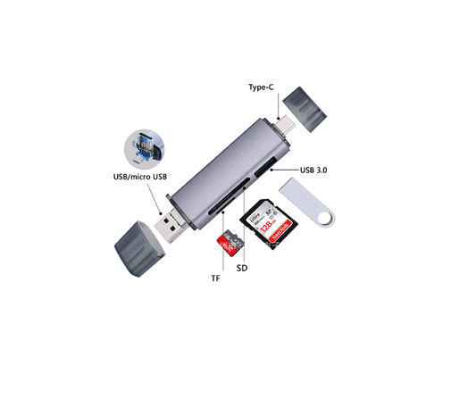 6 in 1 Multi-function Card Reader